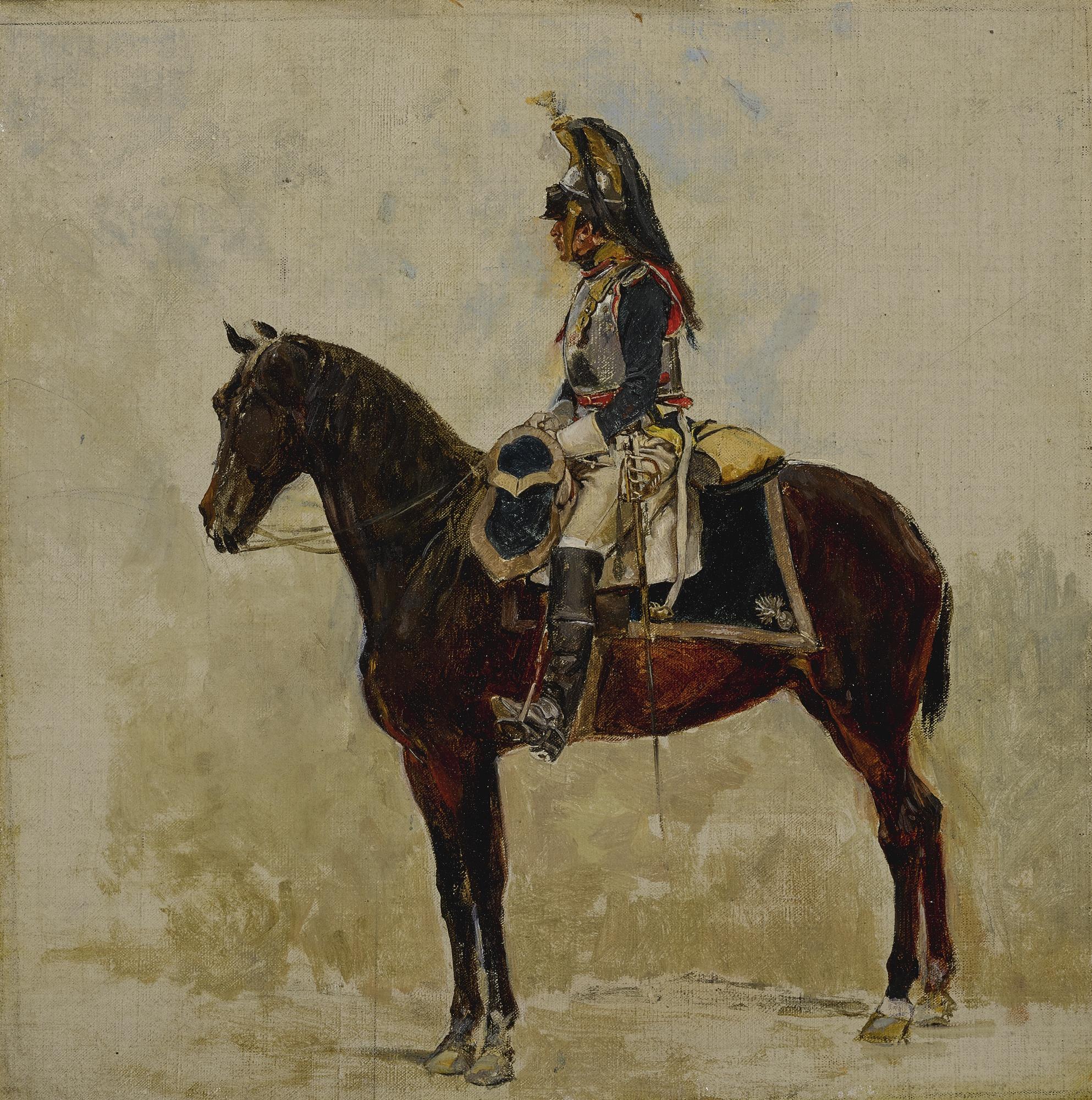 Jean Louis Ernest Meissonier - French un Cuirassier