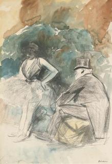 Jean-Louis Forain - Danseuse Et Son Admirateur