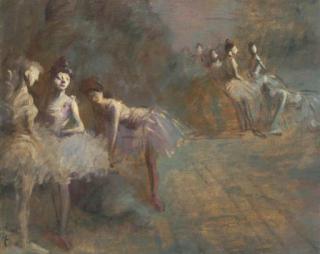 Jean-Louis Forain - Danseuses au repos