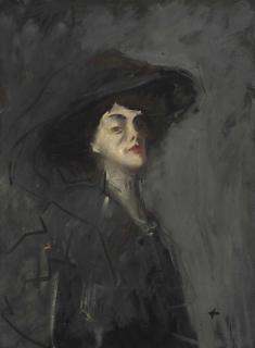 Jean Louis Forain - Femme au chapeau