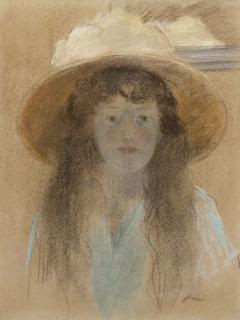 Jean-Louis Forain - Fille avec un chapeau