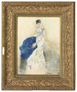 Jean-Louis Forain - Jeune Femme En Bleu