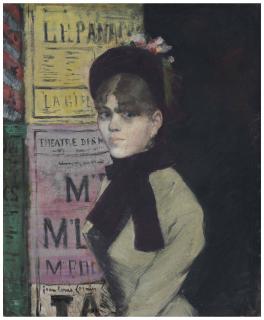 Jean-Louis Forain - La femme aux affiches
