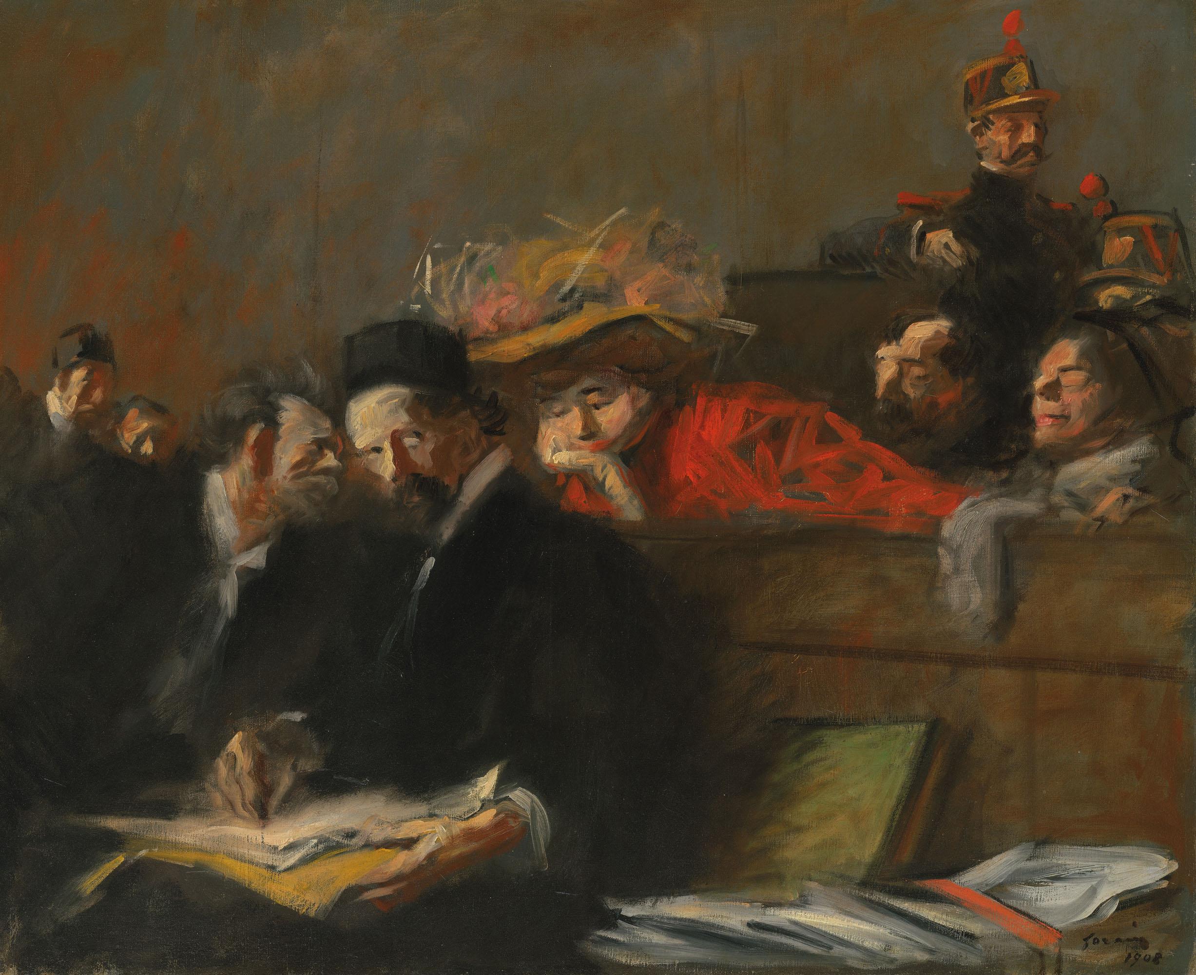 Jean-Louis Forain - La Prévenue Ou Audience De Tribunal