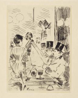 Jean Louis Forain - Le Cafè de la nouvelle Athènes