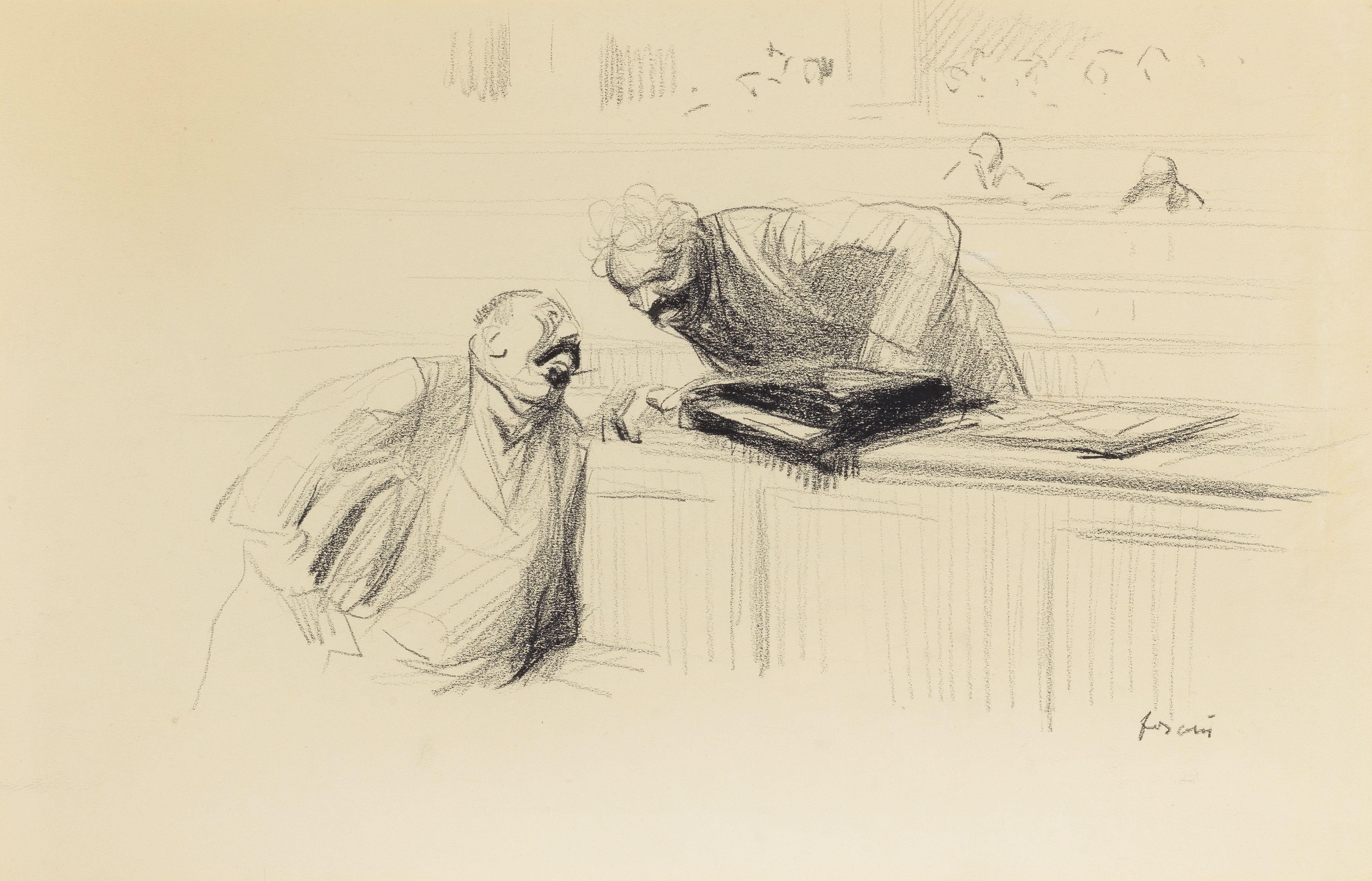 Jean Louis Forain - Le tribunal