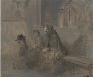 Jean-Louis Forain - Personnes en attente