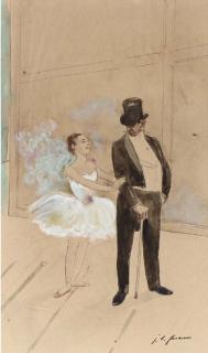 Jean-Louis Forain - Un coin des coulisses de l\'opera