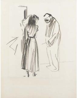 Jean-Louis Forain - Un couple près d\'une porte