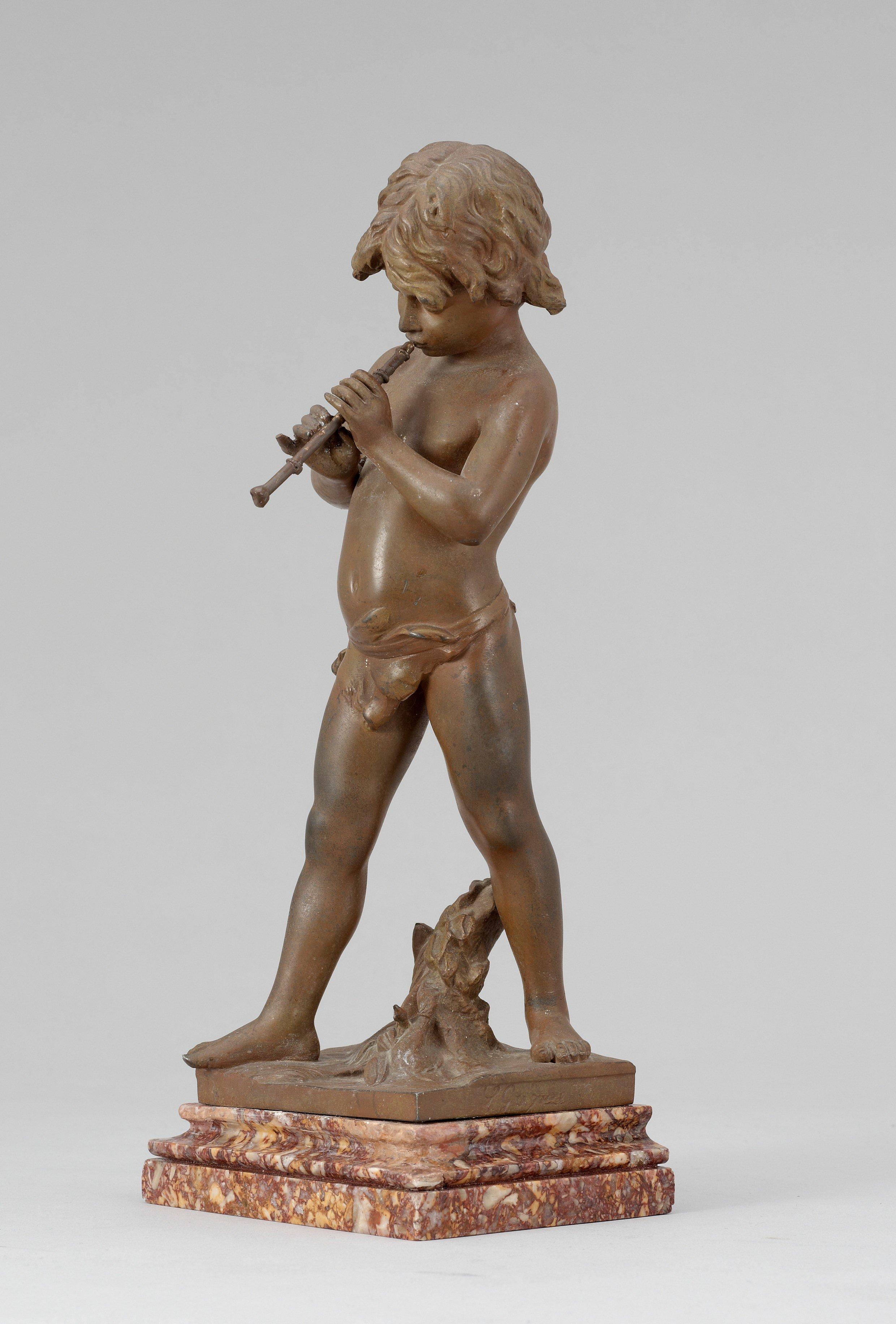 Jean Louis Grégoire - Flute-playing boy