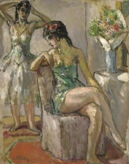 Jean Louis Marcel Cosson - Ballerines dans la loge