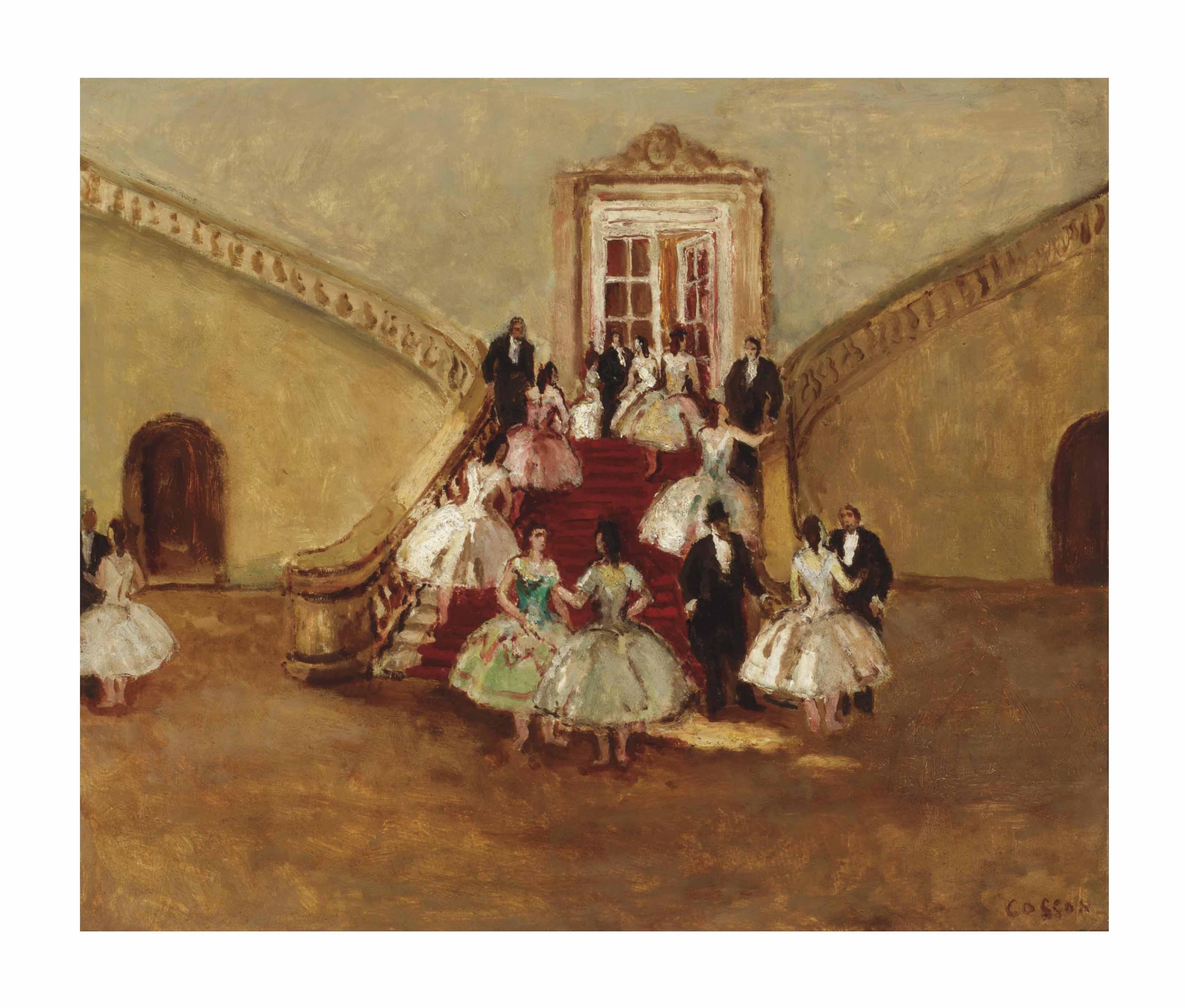 Jean-Louis-Marcel Cosson - Le grand foyer de l\'opéra