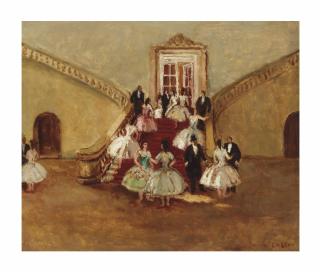 Jean-Louis-Marcel Cosson - Le grand foyer de l\'opéra