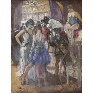 Jean-Louis-Marcel Cosson - Les Coulisses Au Cirque