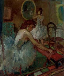 Jean Louis Marcel Cosson - Les danseuses dans la loge