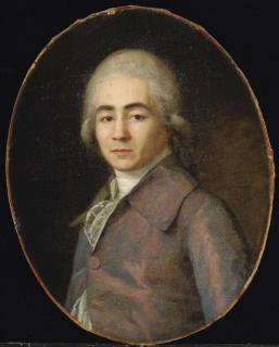 Jean Louis Voille - Portrait d\'un homme en buste, de trois-quarts