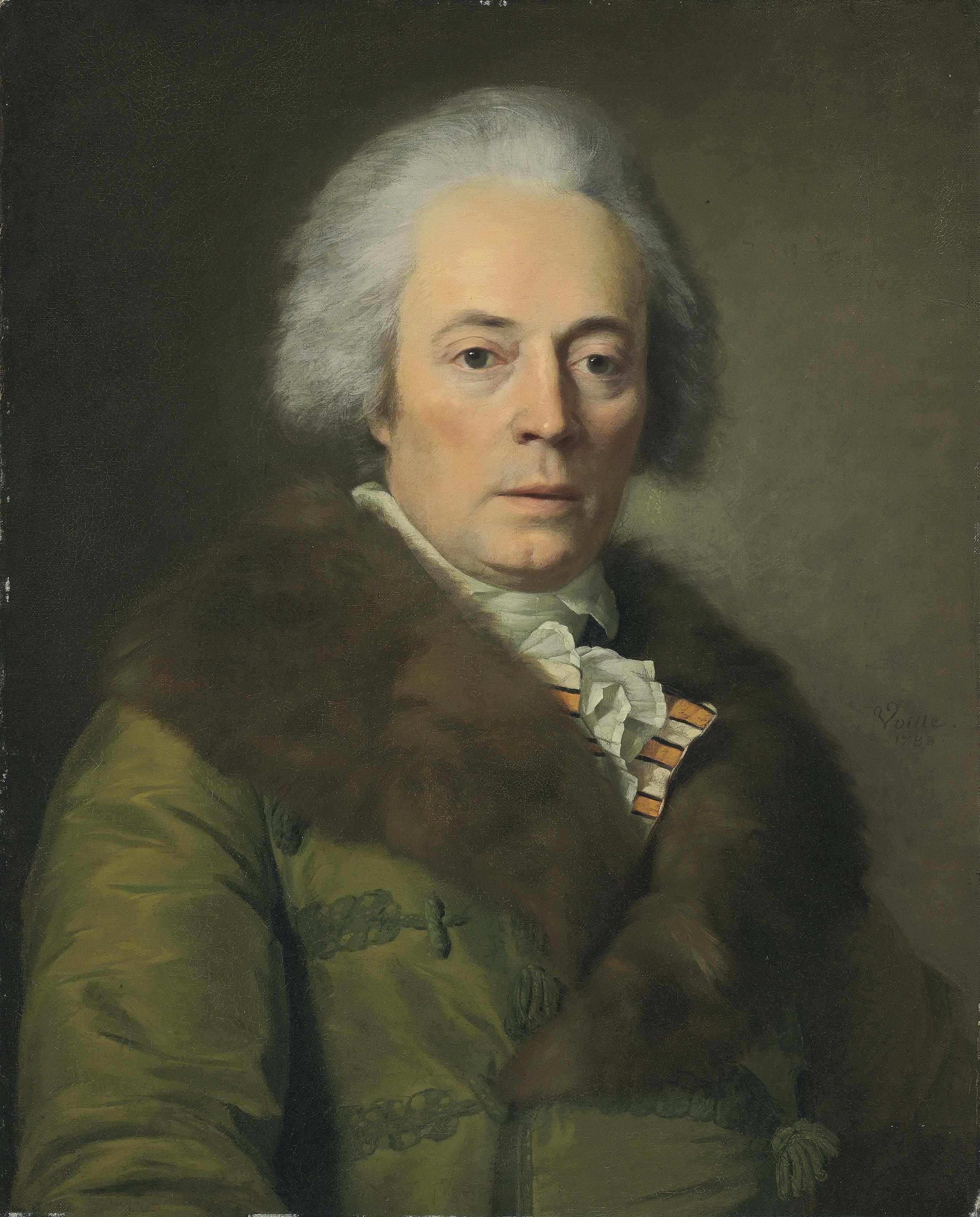 Jean-Louis Voille - Portrait of John Cayley (1730-1795), bust-length