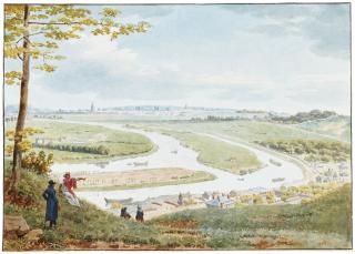 Jean-Lubin Vauzelle - A View Of Paris And The Seine From Saint-Cloud