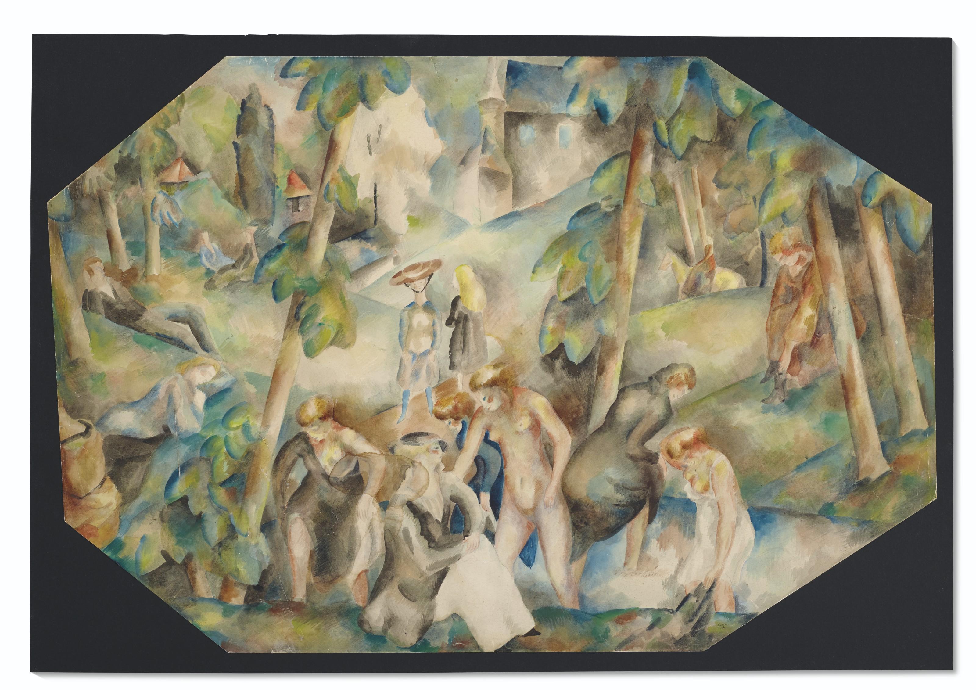 Jean Lurçat - Baigneuses, 1918