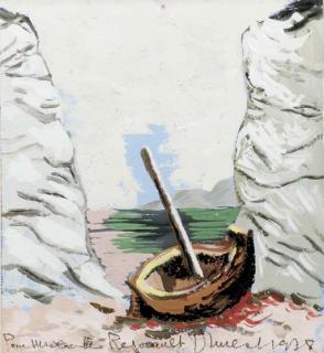 Jean Lurçat - Barge sur la plage