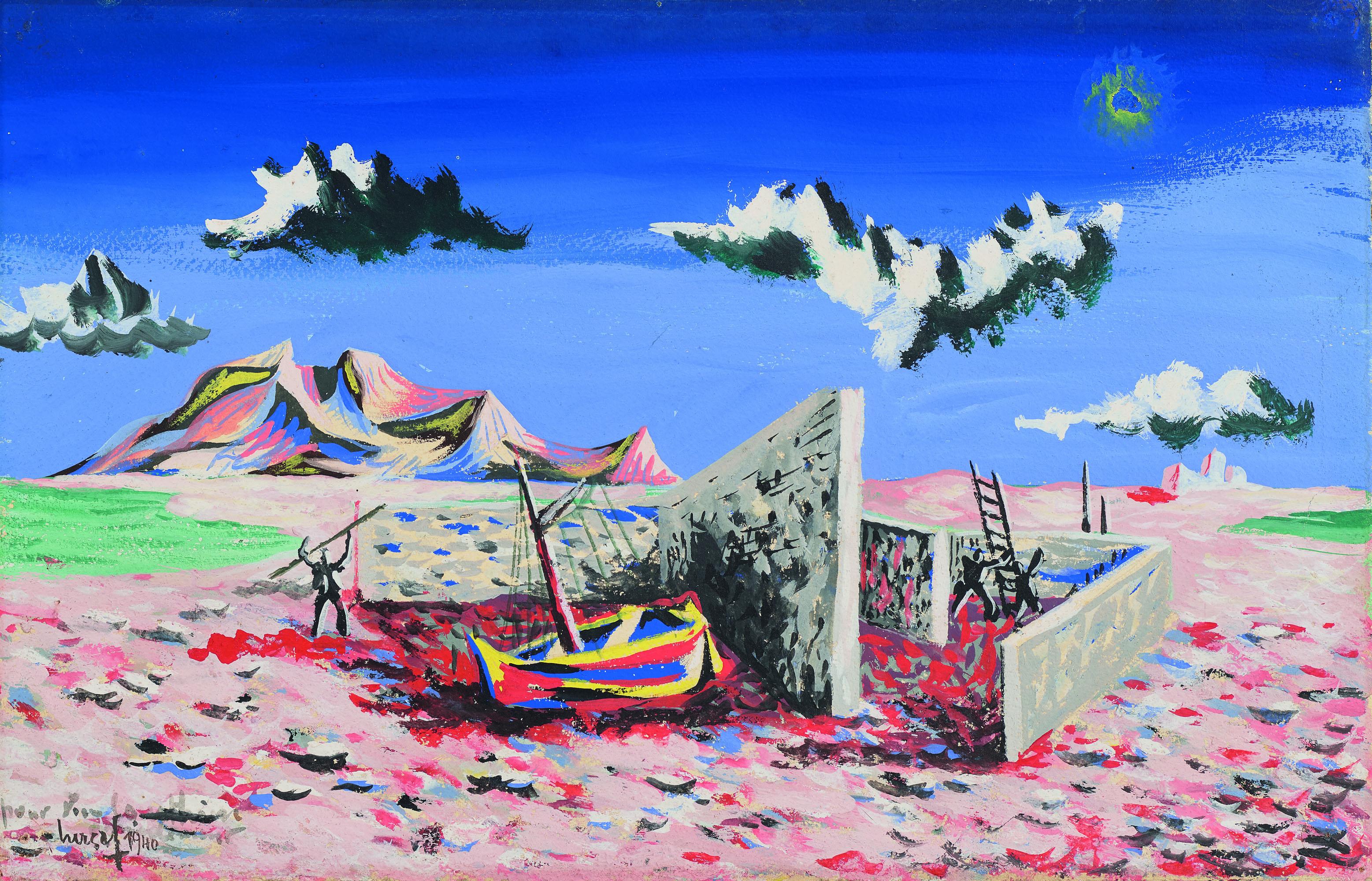 Jean Lurcat - Barque Au Sable Rose