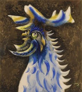 Jean Lurçat - Coq Bleu
