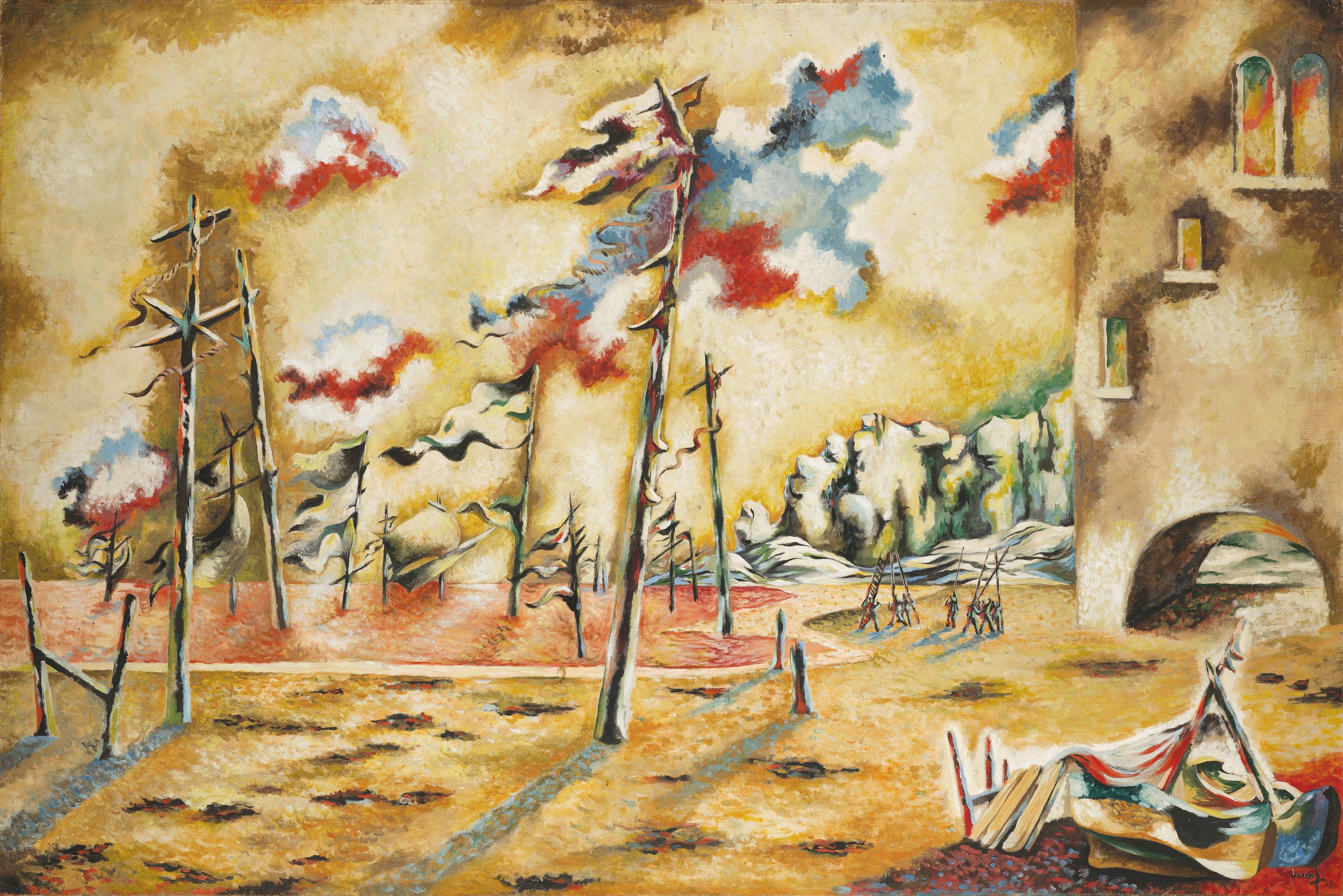 Jean Lurçat - Paysage Surréaliste