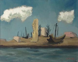 Jean Lurçat - The beach of Arcachon