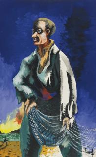 Jean Lurçat - Un Pêcheur And Trois Baigneuses: Two Works