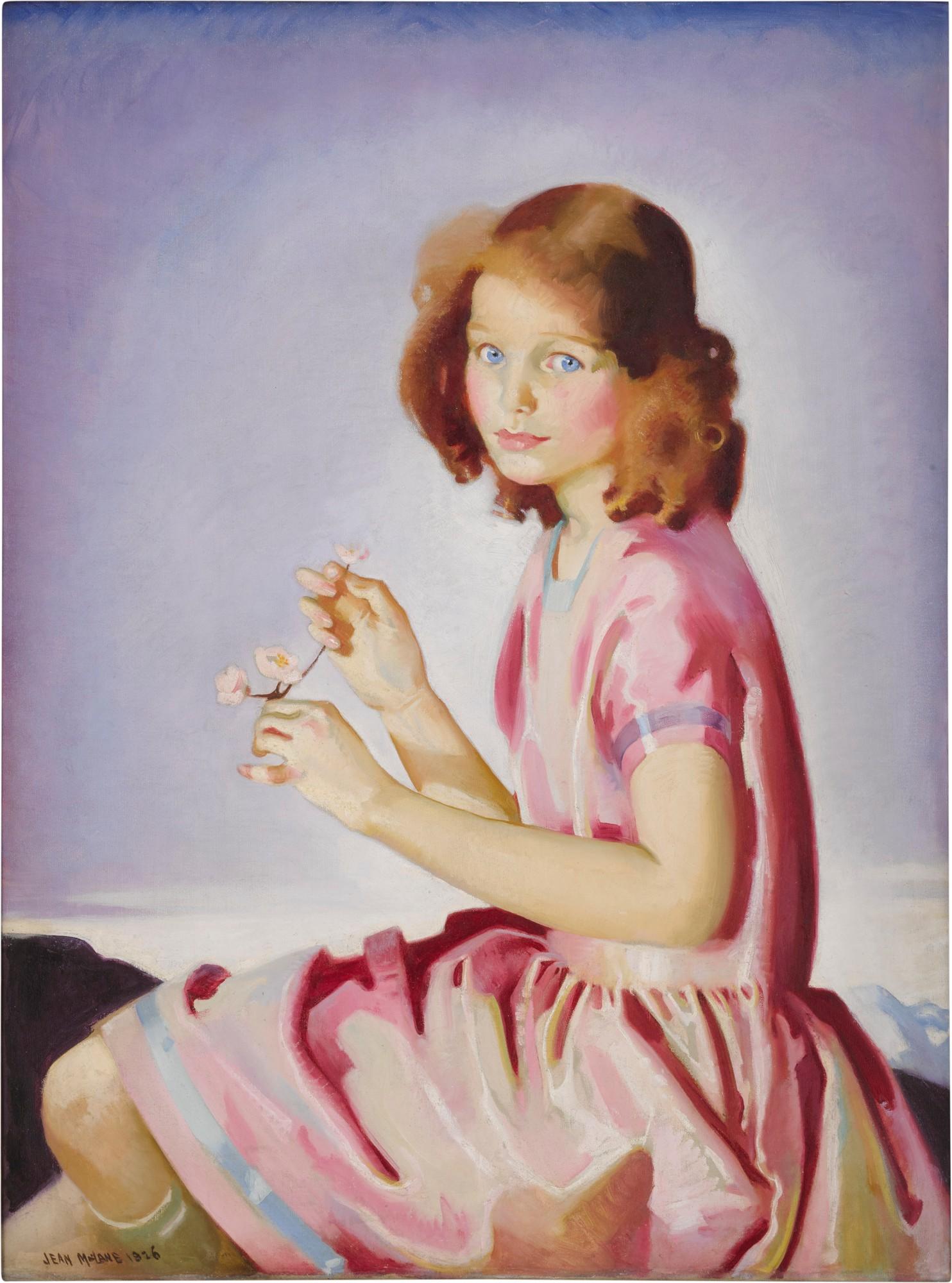 Jean MacLane - Portrait of Dorothy Thompson as a Child (The Wild Rose)