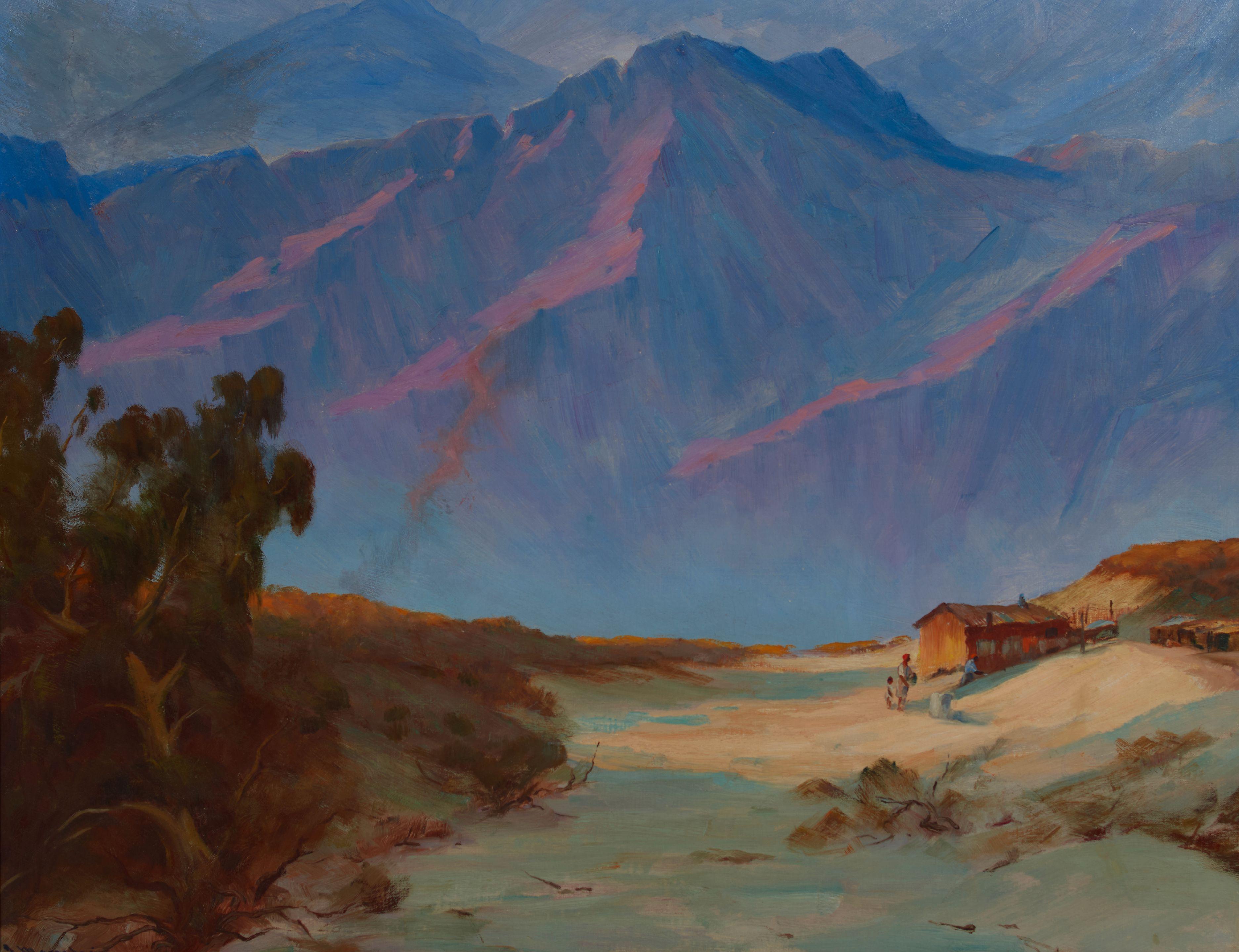 Jean Mannheim - Coachella Valley 28 x 36 in. framed 33 x 41 in.