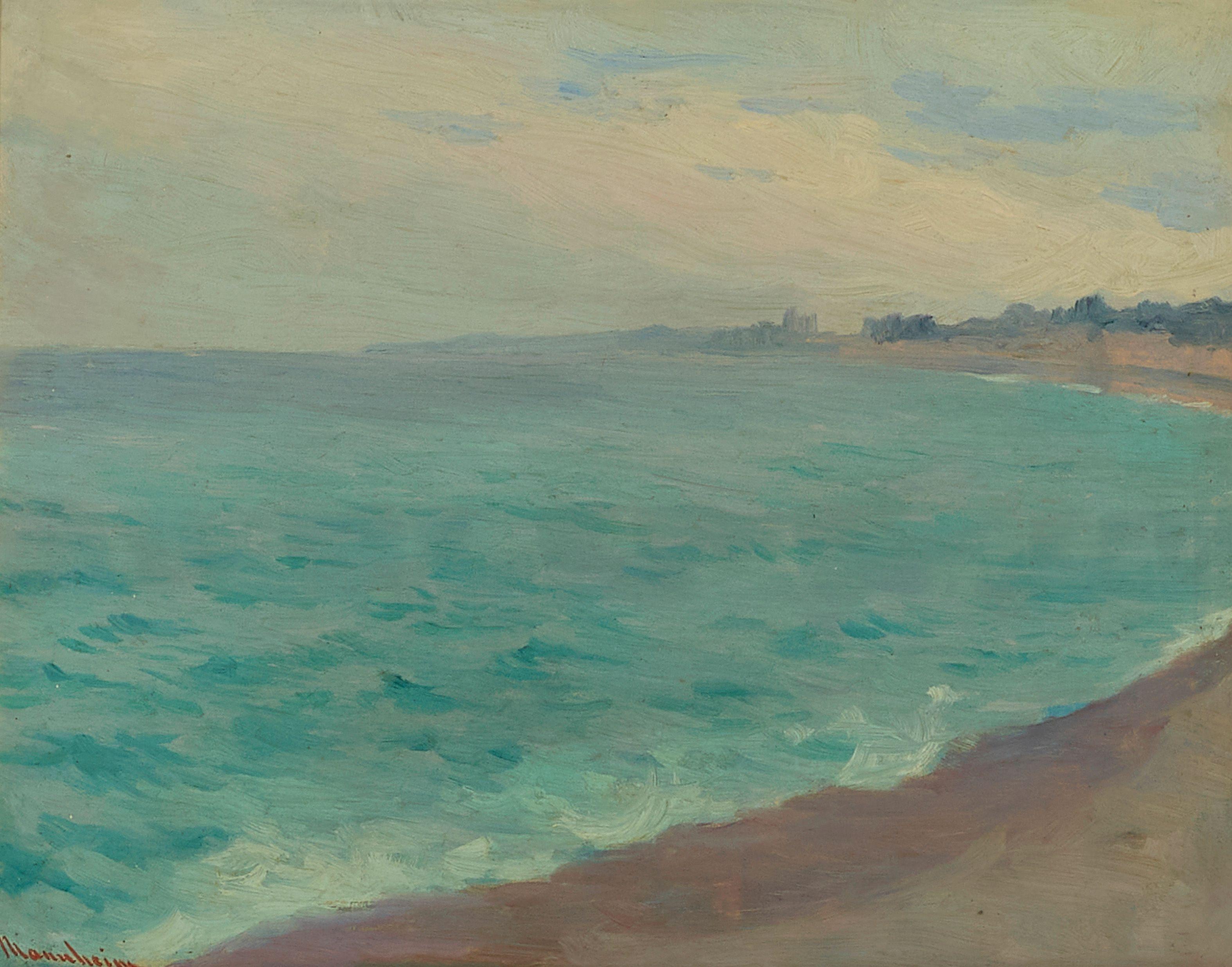 Jean Mannheim - Mediterranean 10 1/2 x 13 1/2 in. framed 17 x 20 in.