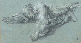 Jean-Marc Nattier - A sprawling soldier