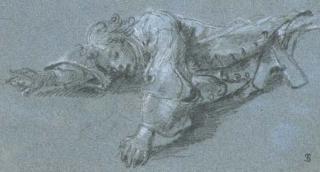 Jean-Marc Nattier - A sprawling soldier