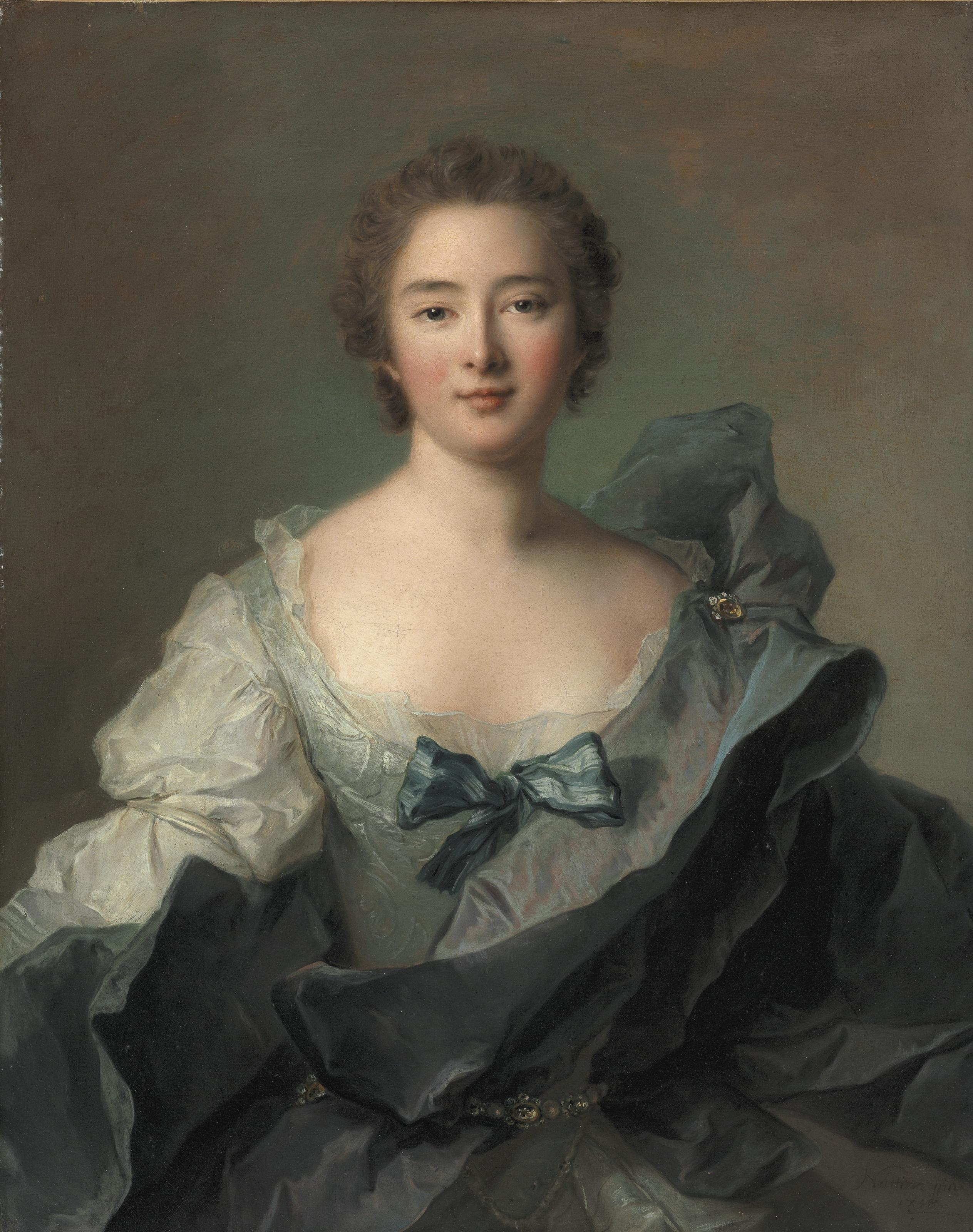 Jean-Marc Nattier - Portrait Of The Marquise De Pleumartin, Née Anne Le Laÿ De Villemaré (C. 1695-After 1761), Three-Quarter-Length