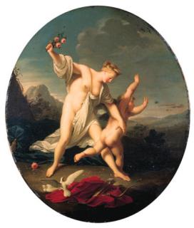 Jean-Marc Nattier - Venus chastising Cupid; and Venus and Cupid