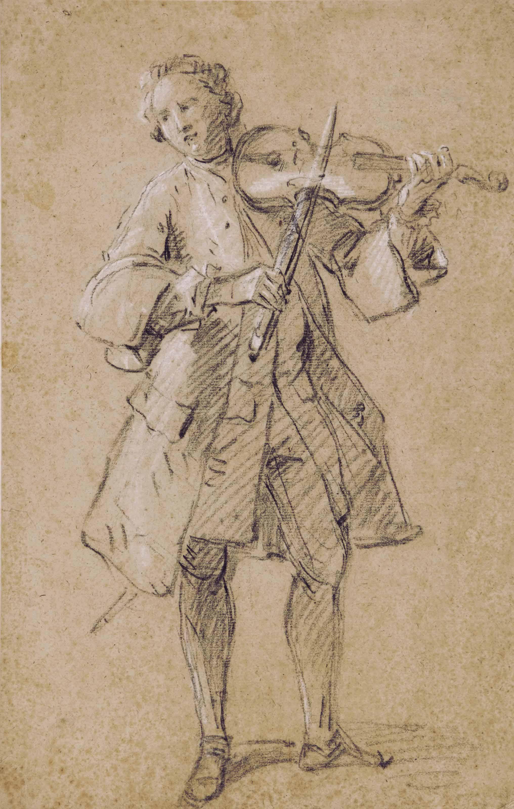 Jean-Marc Nattier - Violoniste Debout