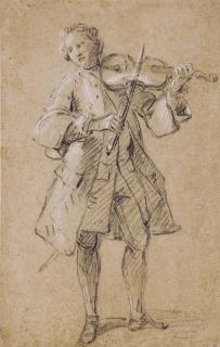 Jean-Marc Nattier - Violoniste Debout