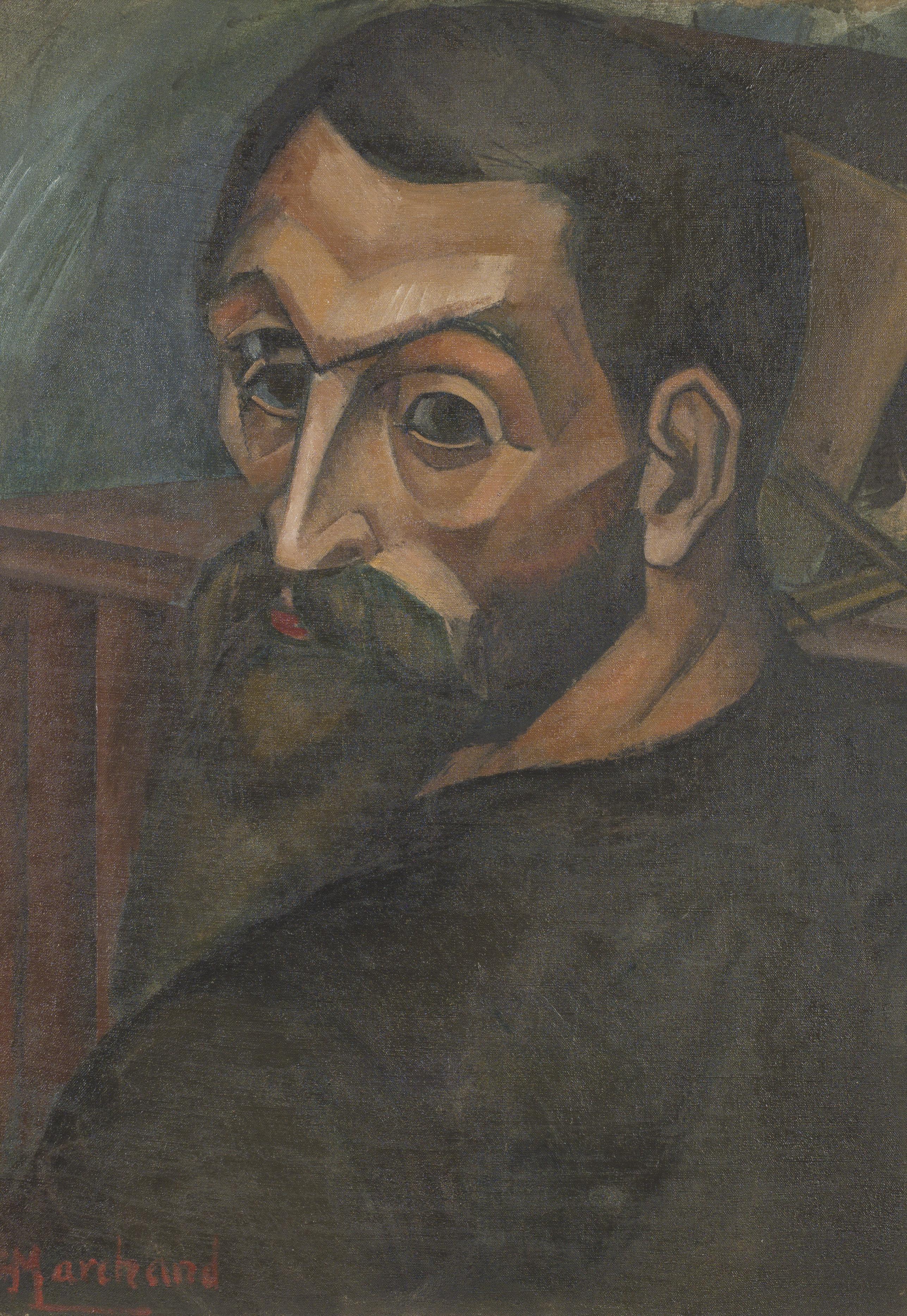 Jean Marchand - Autoportrait (recto); Nature morte (verso)