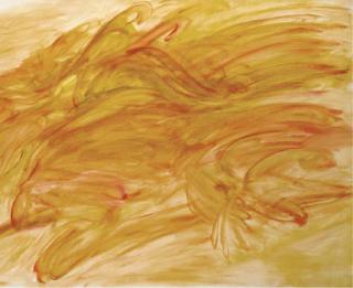 Jean Messagier - Composition orange