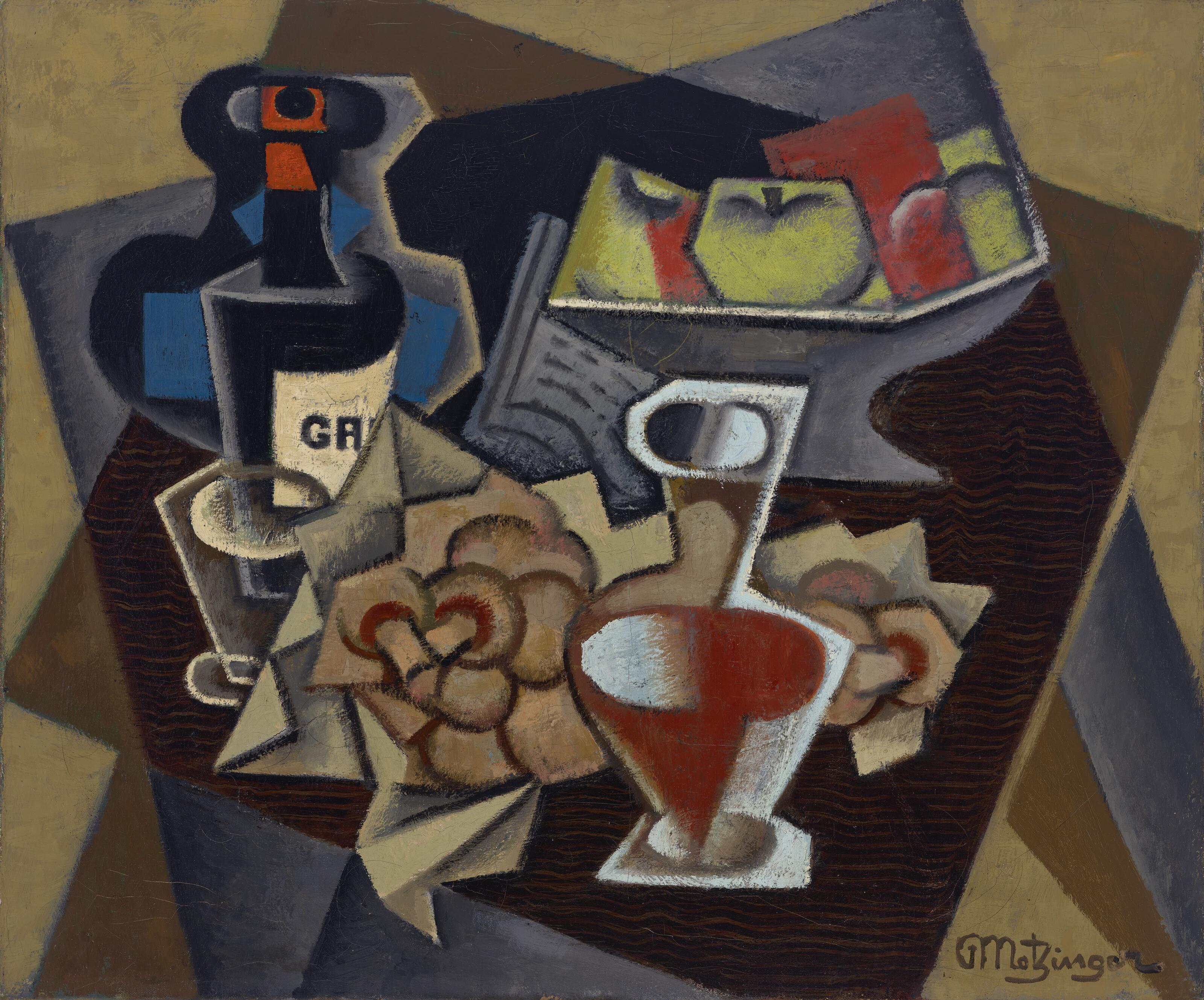 Jean Metzinger - Champignons, pommes et carafe