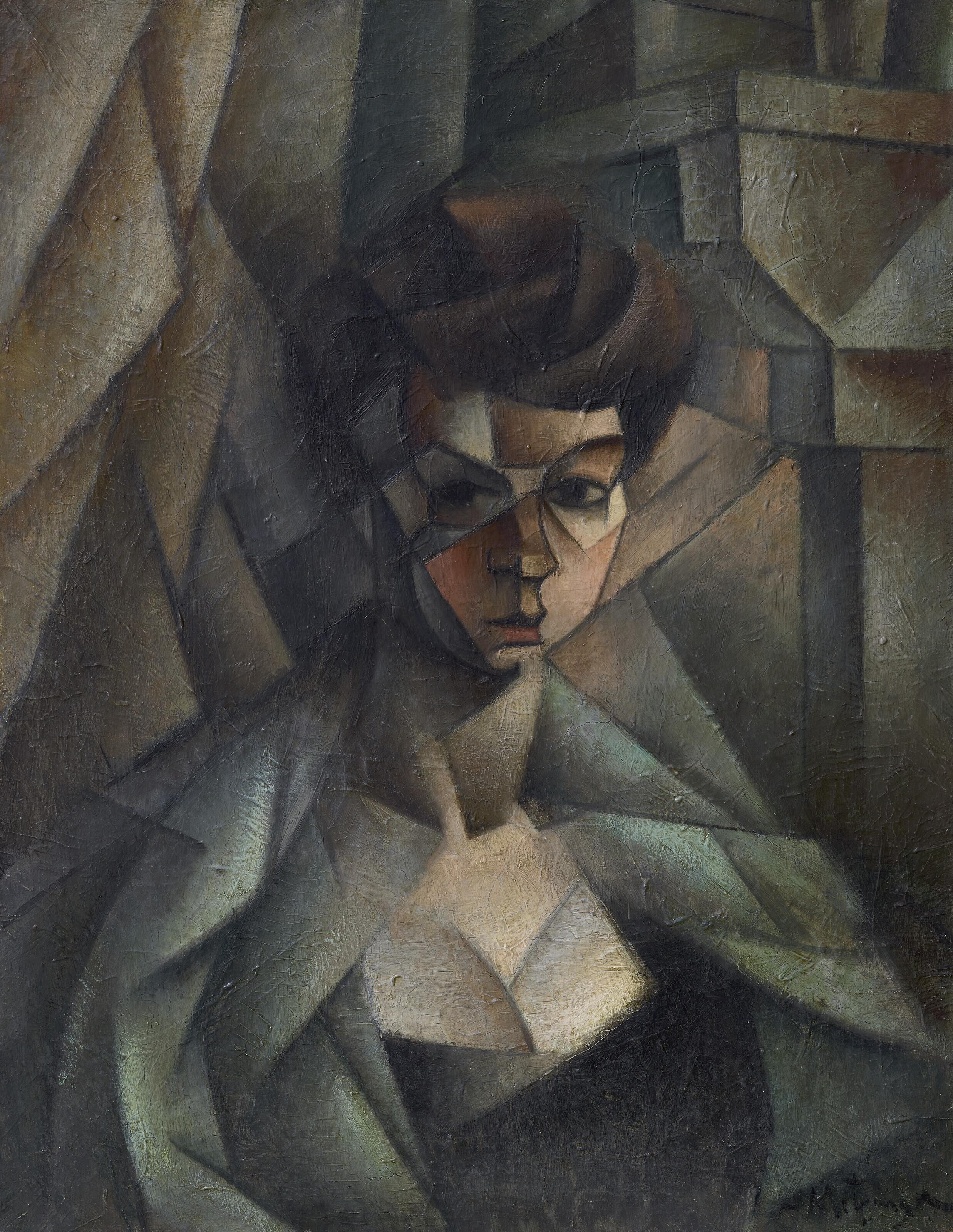 Jean Metzinger - Dame au décolleté (Madame Metzinger)