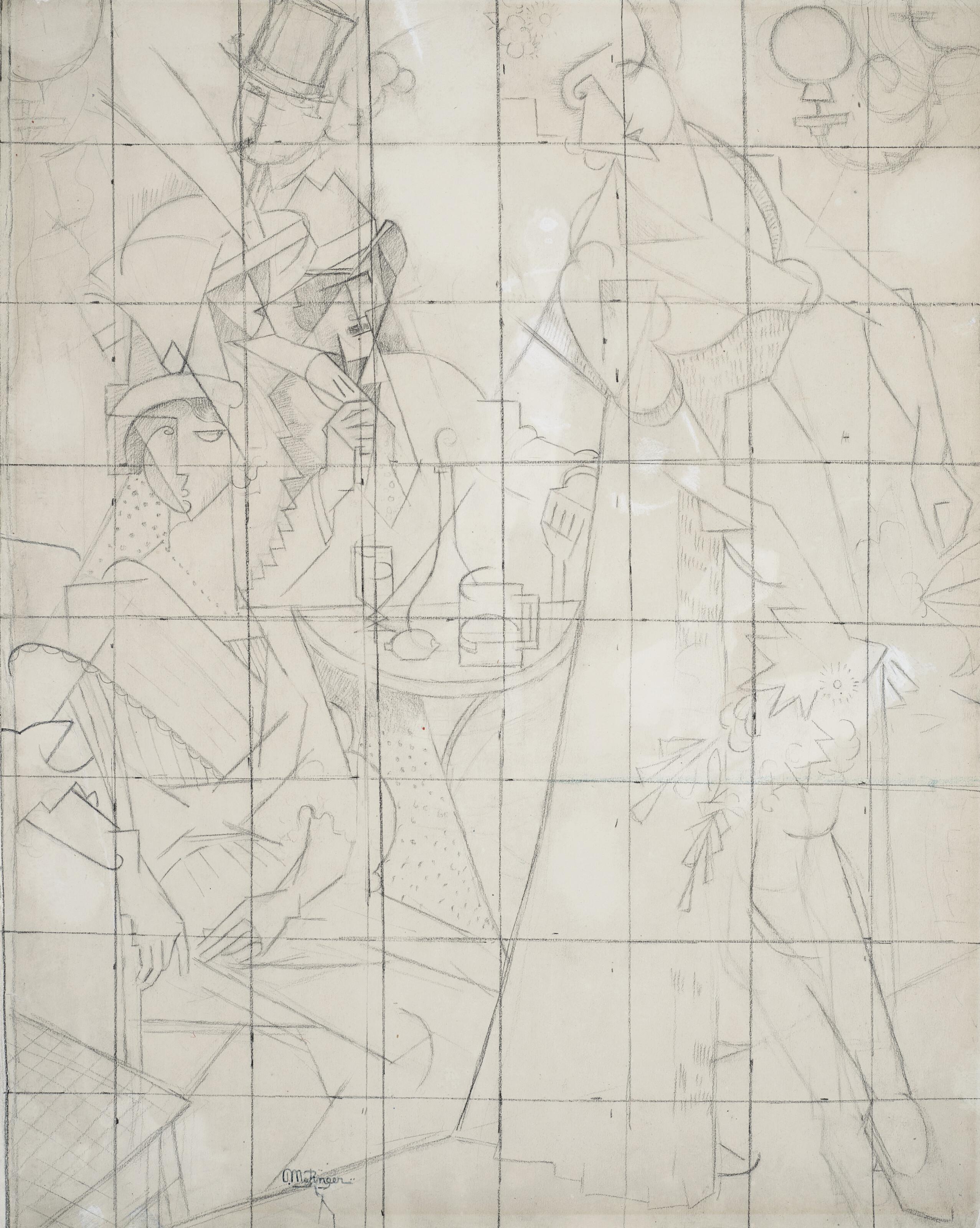 Jean Metzinger - Etude pour Danseuse dans un café