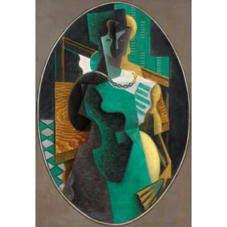 Jean Metzinger - Femme À L\'Éventail Dans Un Ovale