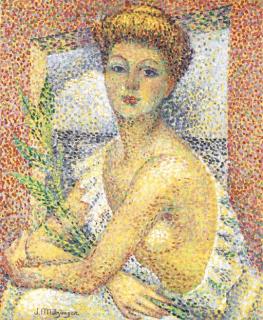 Jean Metzinger - Femme assise au bouquet de feuillage