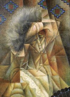 Jean Metzinger - Femme au chapeau rose et collier de perles