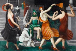 Jean Metzinger - Fête galante: Trois grâces
