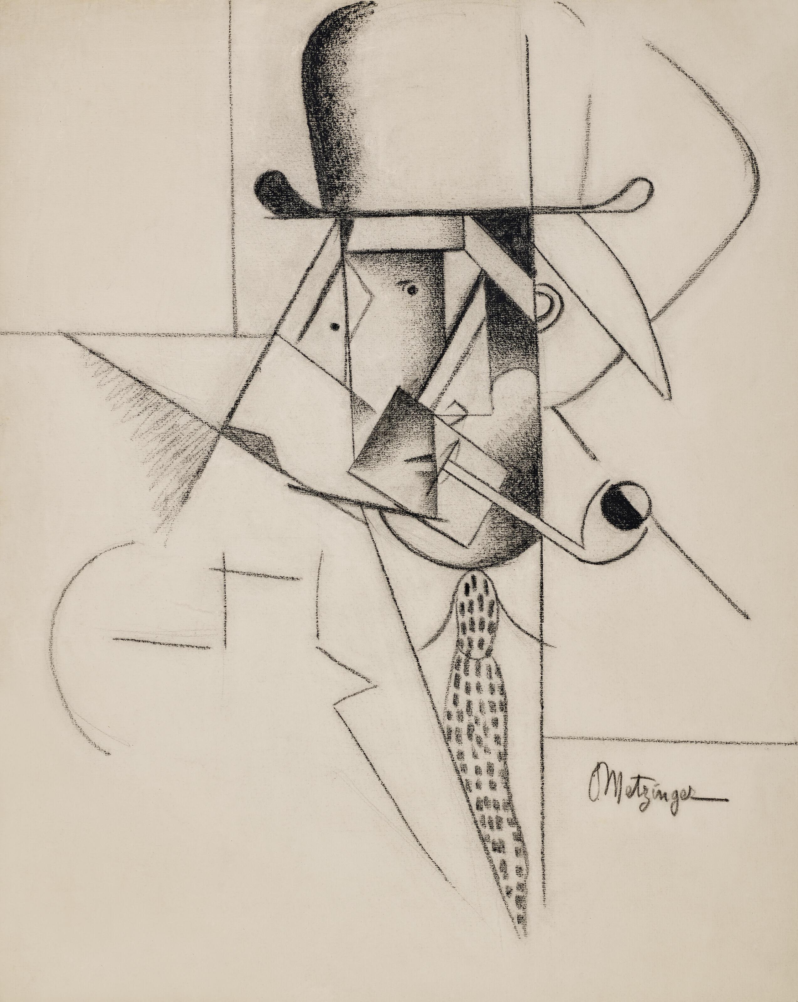 Jean Metzinger - Homme à la pipe