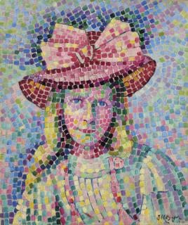 Jean Metzinger - Jeune Fille Au Chapeau Rose