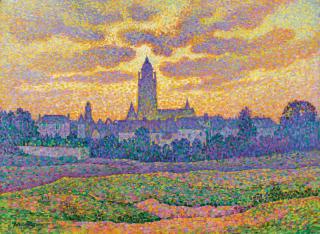 Jean Metzinger - La tour de Batz au coucher du soleil
